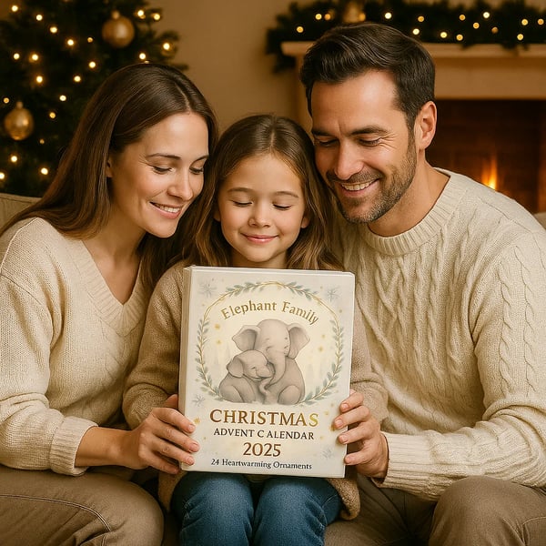 🐘💖Elephant Family Christmas Advent Calendar 2025