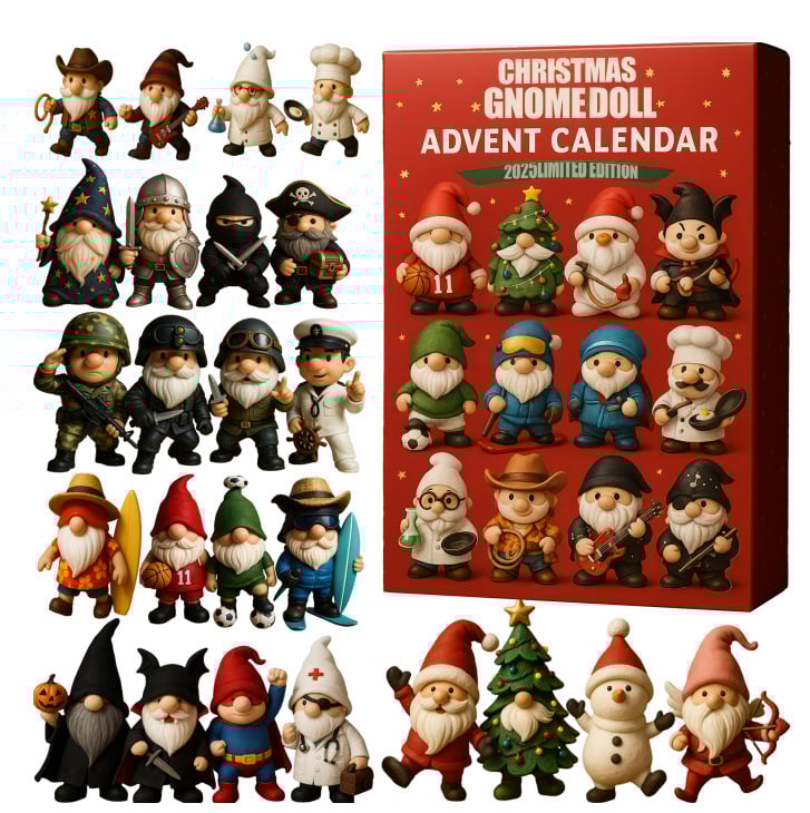Christmas Gnome Doll Advent Calendar 2025