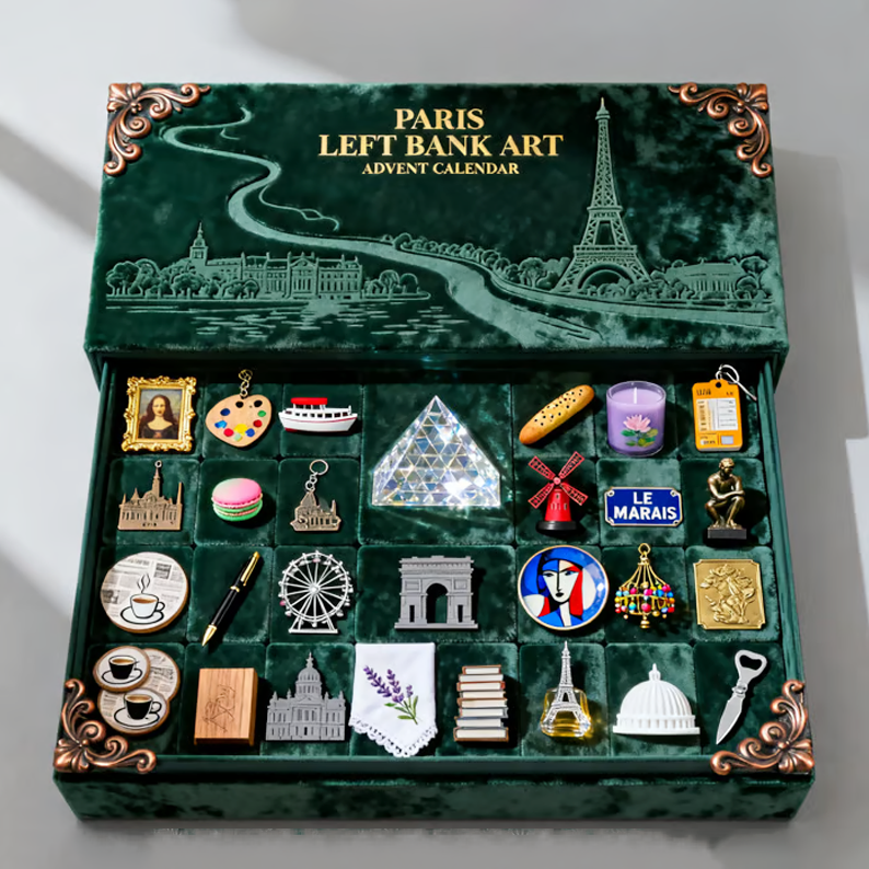 PARIS LEFT BANK ART ADVENT CALENDAR – 24 Days of Parisian Charm & Elegance