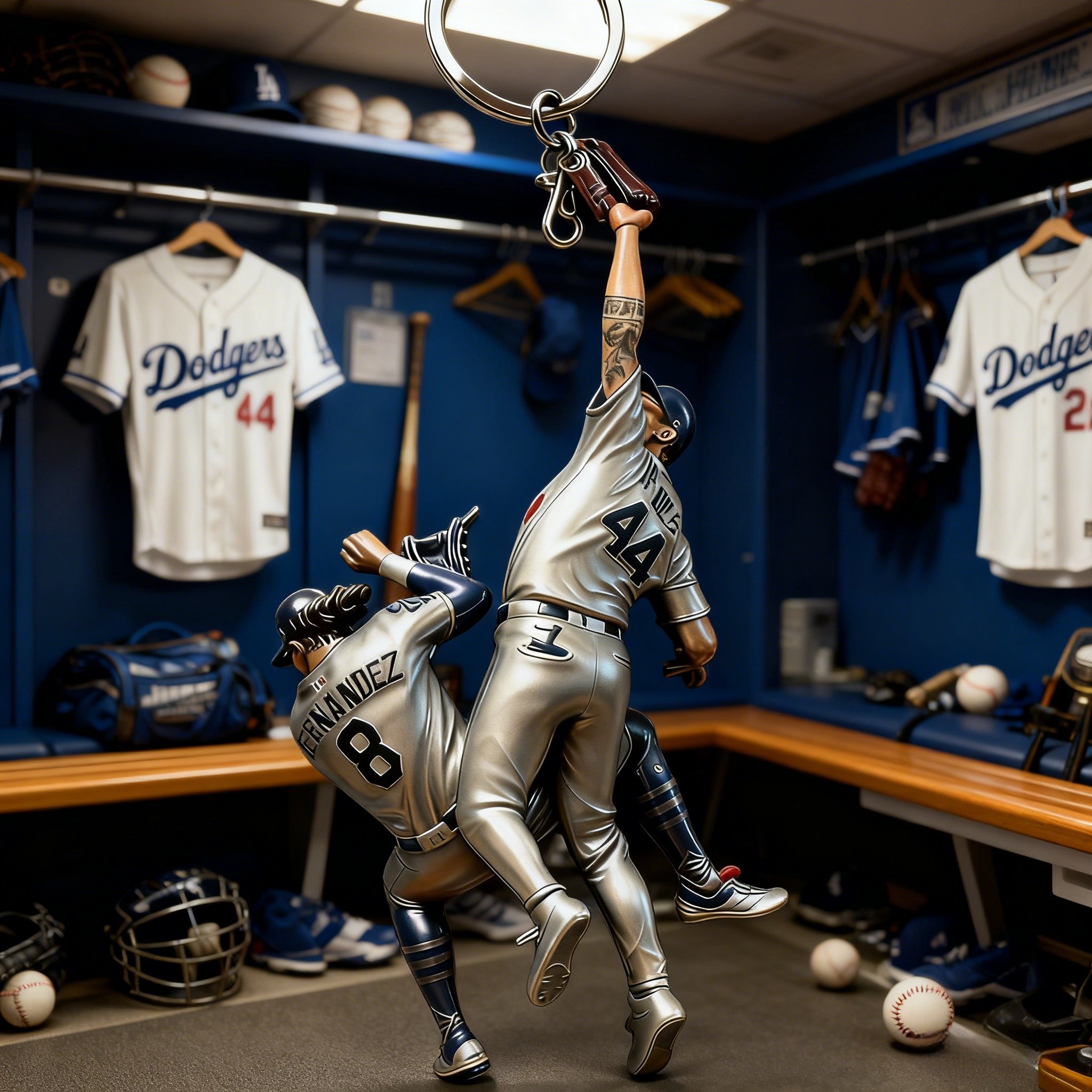 🎄World Series Game 7 Andy Pages Catch Keychain