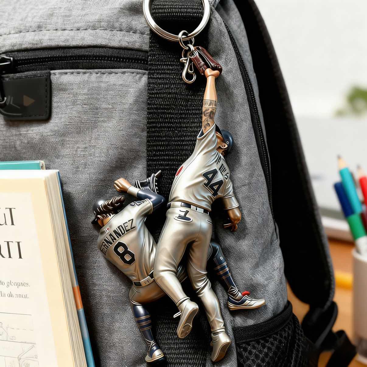 🎄World Series Game 7 Andy Pages Catch Keychain