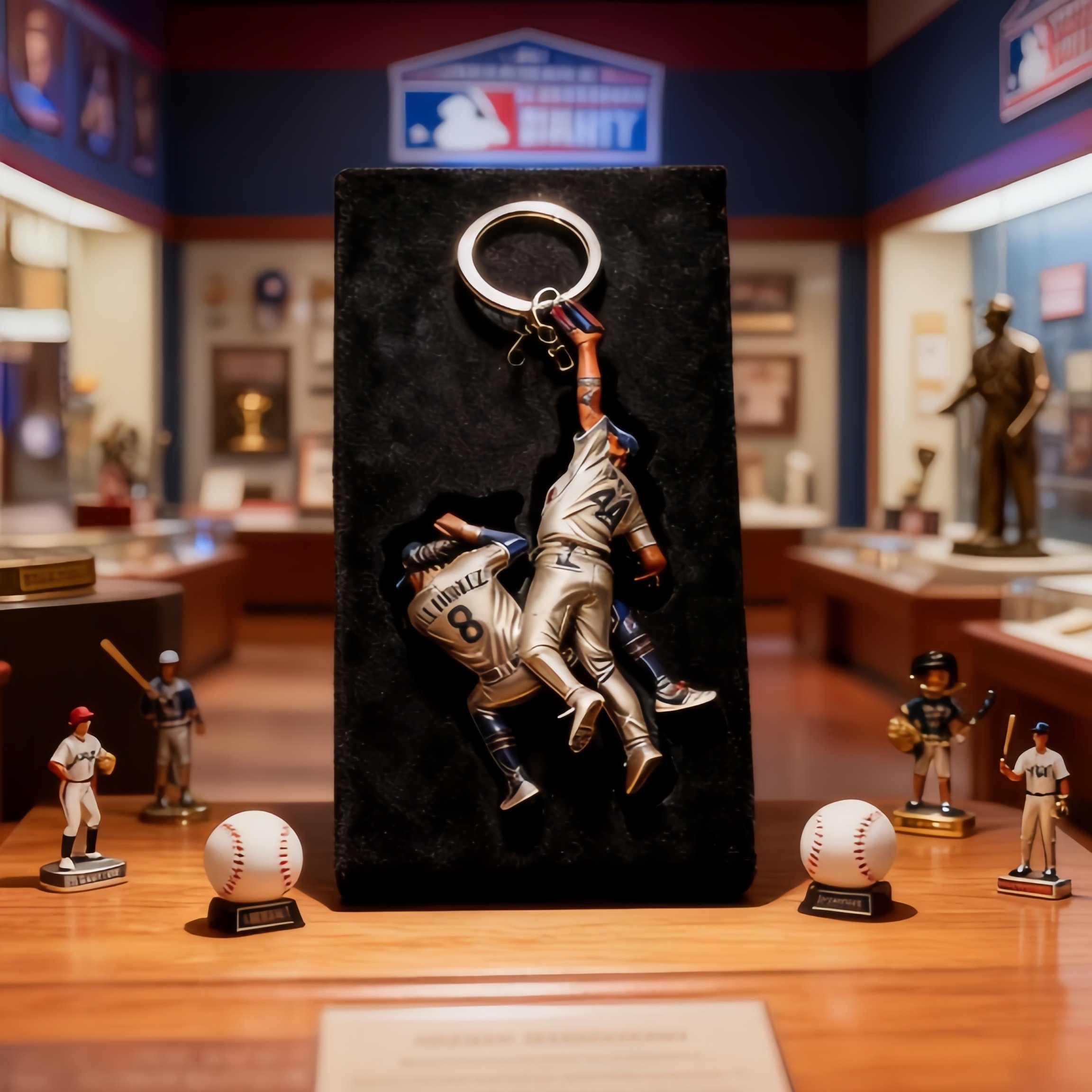 🎄World Series Game 7 Andy Pages Catch Keychain