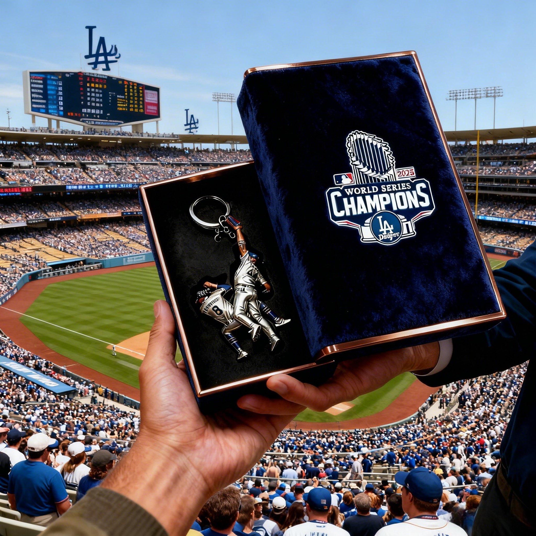 🎄World Series Game 7 Andy Pages Catch Keychain