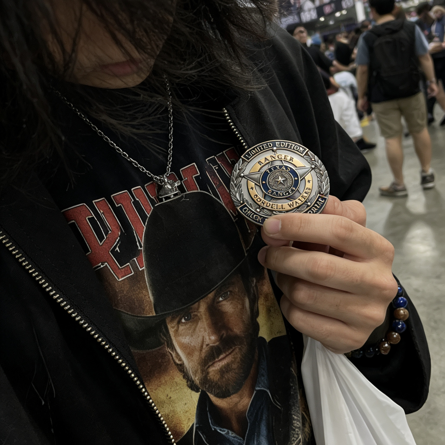 Chuck Norris Texas Ranger Cordell Walker Memorial Limited Edition Pin