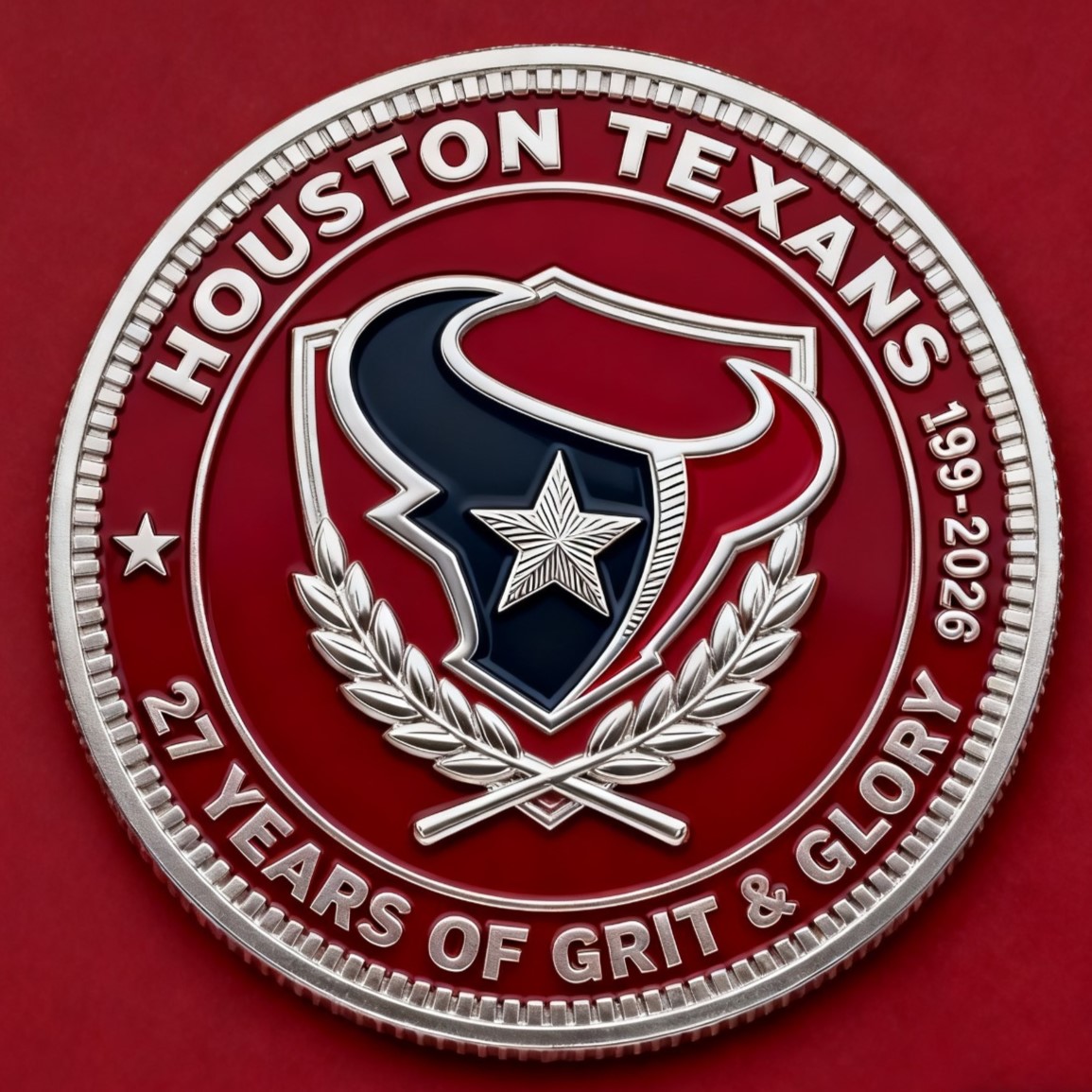 Houston Texans 27th Anniversary Commemorative Coin