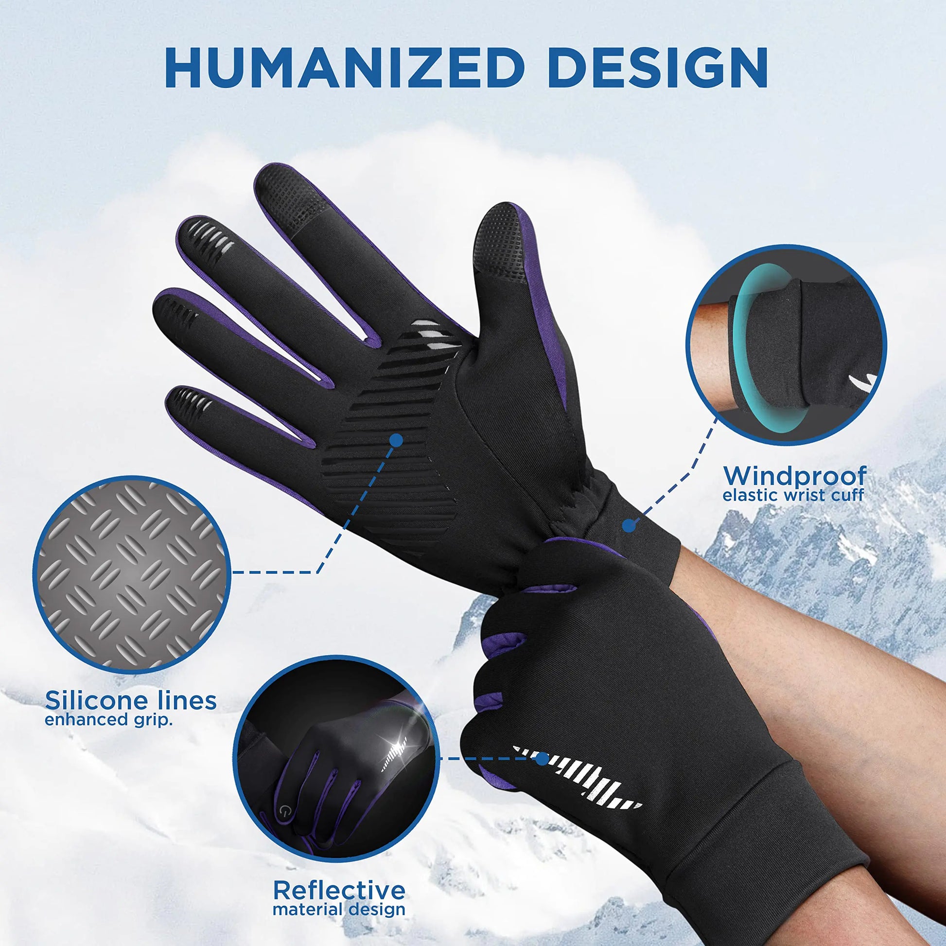 2025 New Arrival- Warm Touchscreen Snow Gloves For Outdoor Working