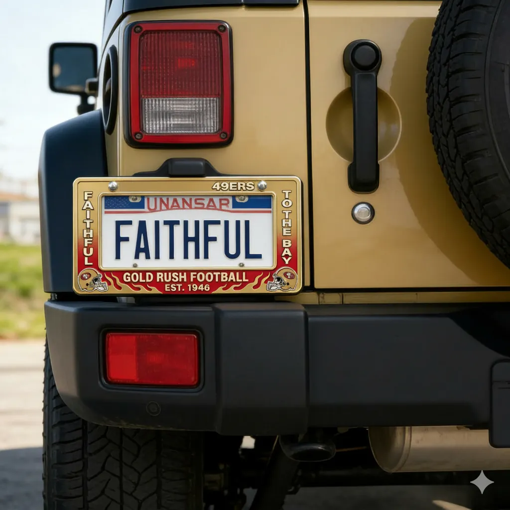 San Francisco 49ers License Plate Frame