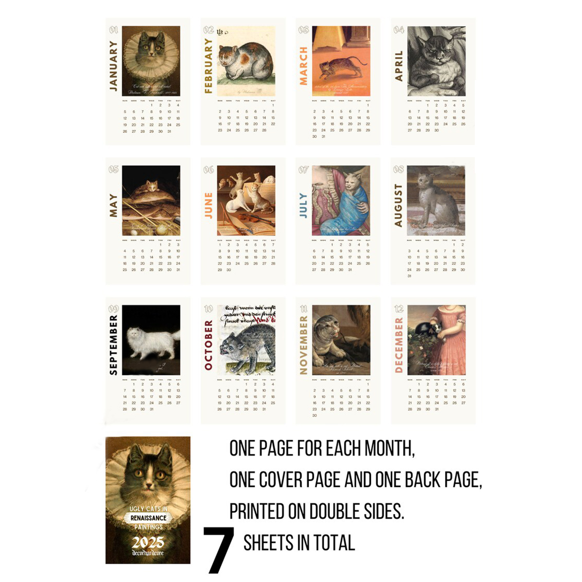 Christmas Presale 49% OFF✨2025 Wall Hanging Calendar, Funny Art Novelty Gift