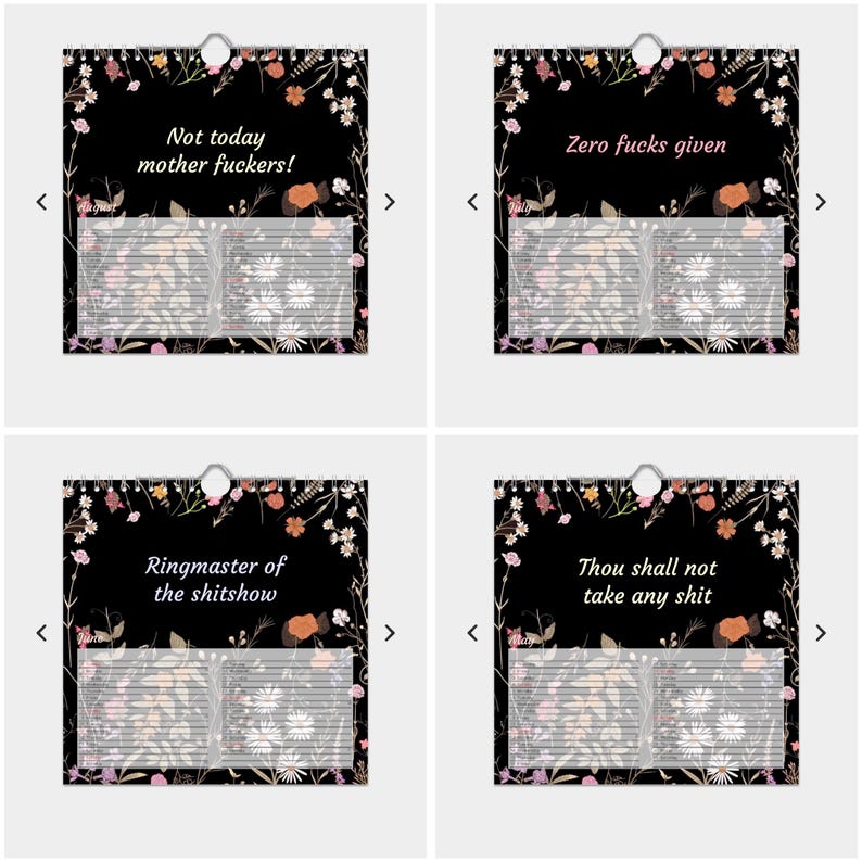 🔥Funny ‘Fuck It 2025’ Calendar