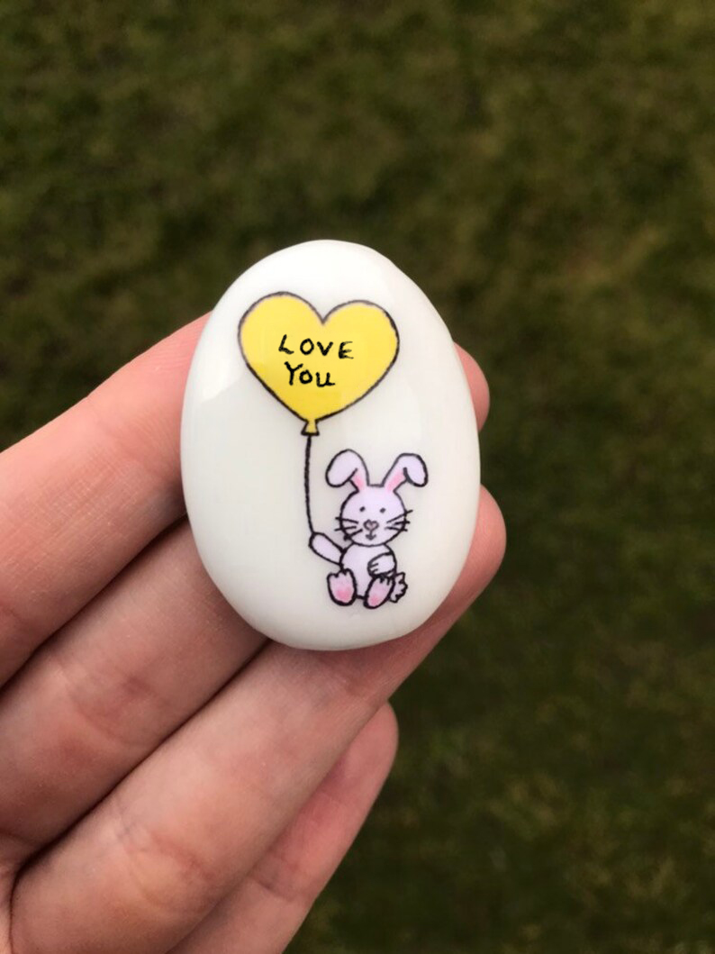 🐰Easter Bunny Pocket Stone Gift✨