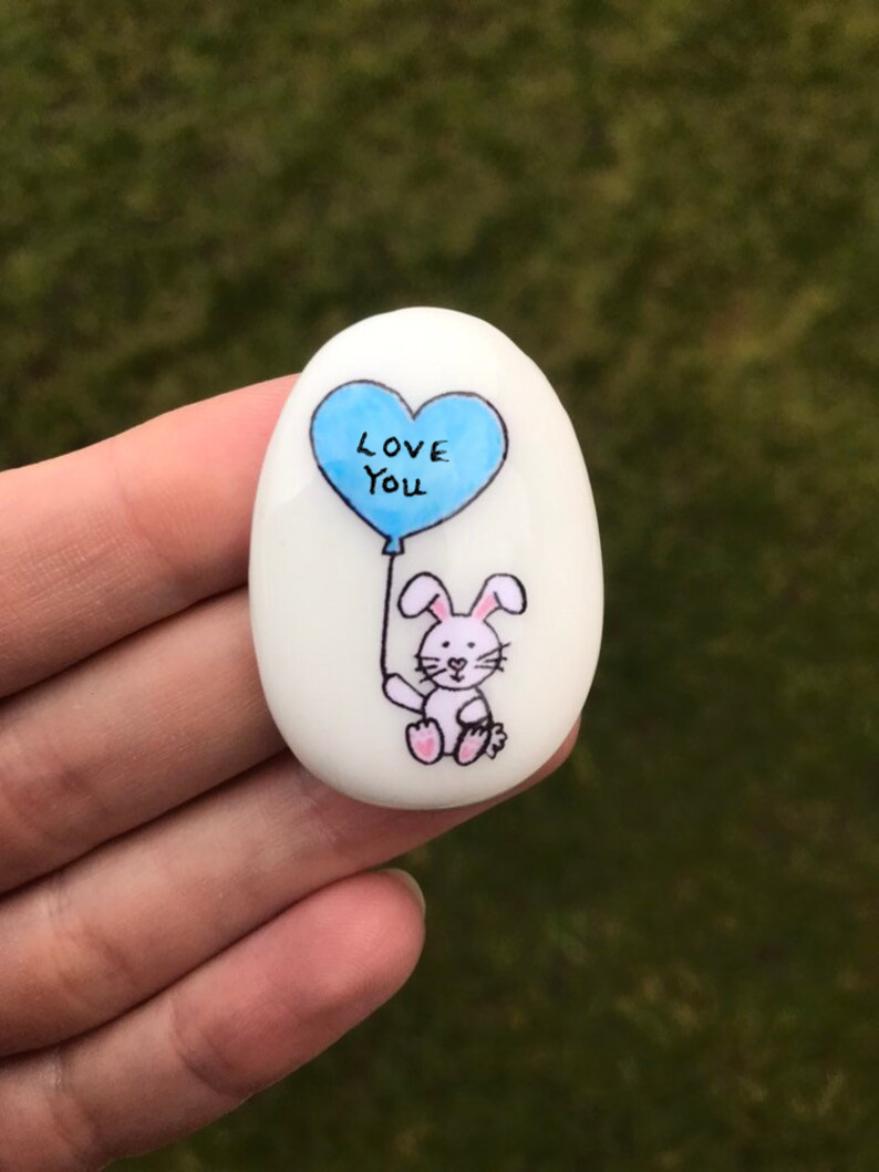 🐰Easter Bunny Pocket Stone Gift✨
