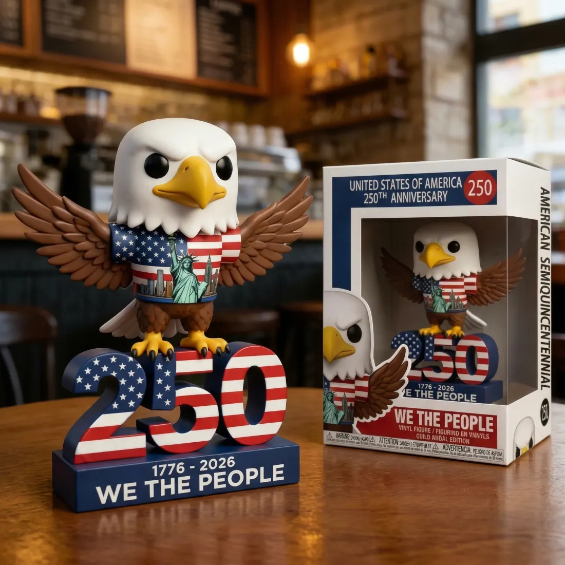 🔥We The People 250th Anniversary Eagle Figure Doll (1776-2026)