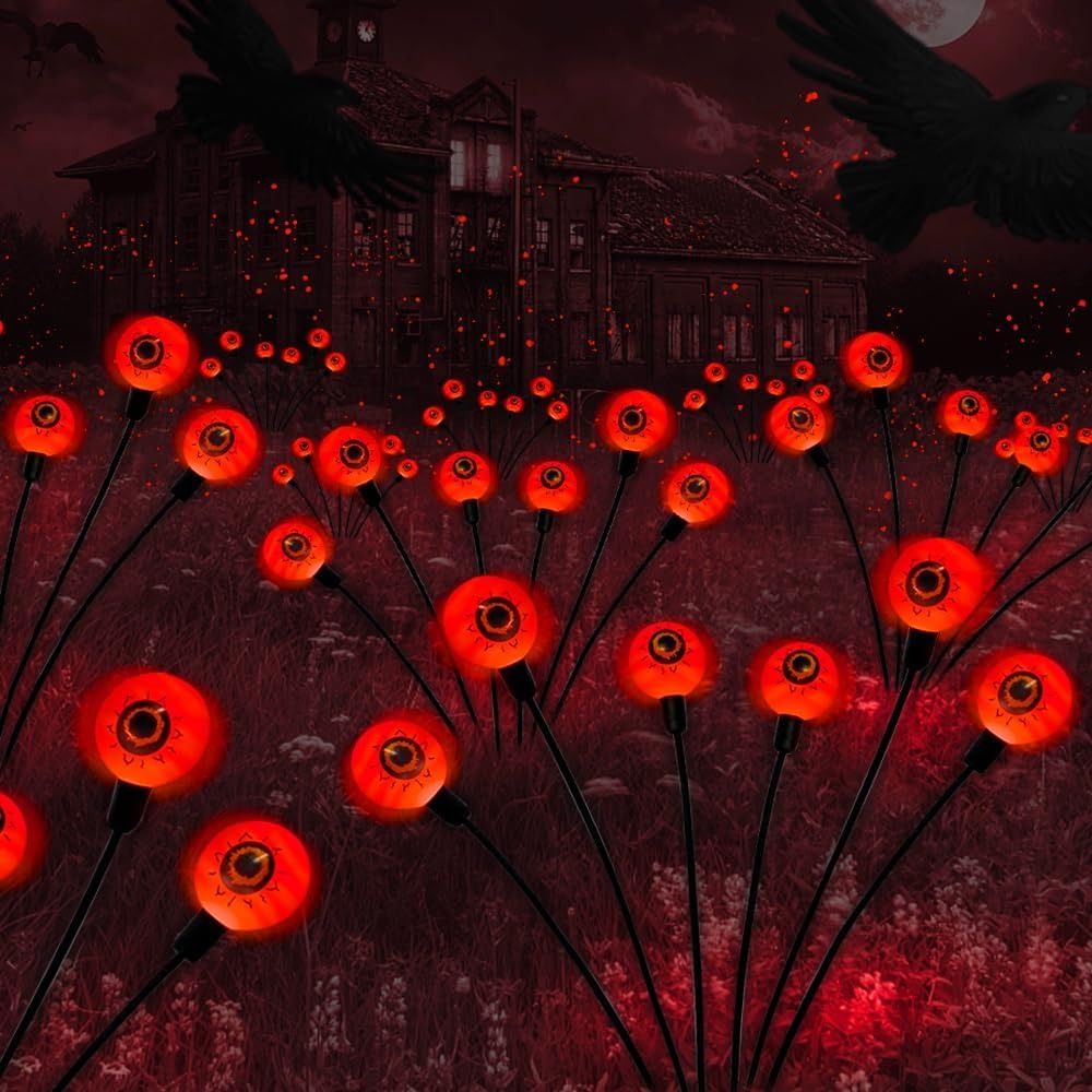 👻Halloween Per Sale - Outdoor Solar Scary Eyeball Lights