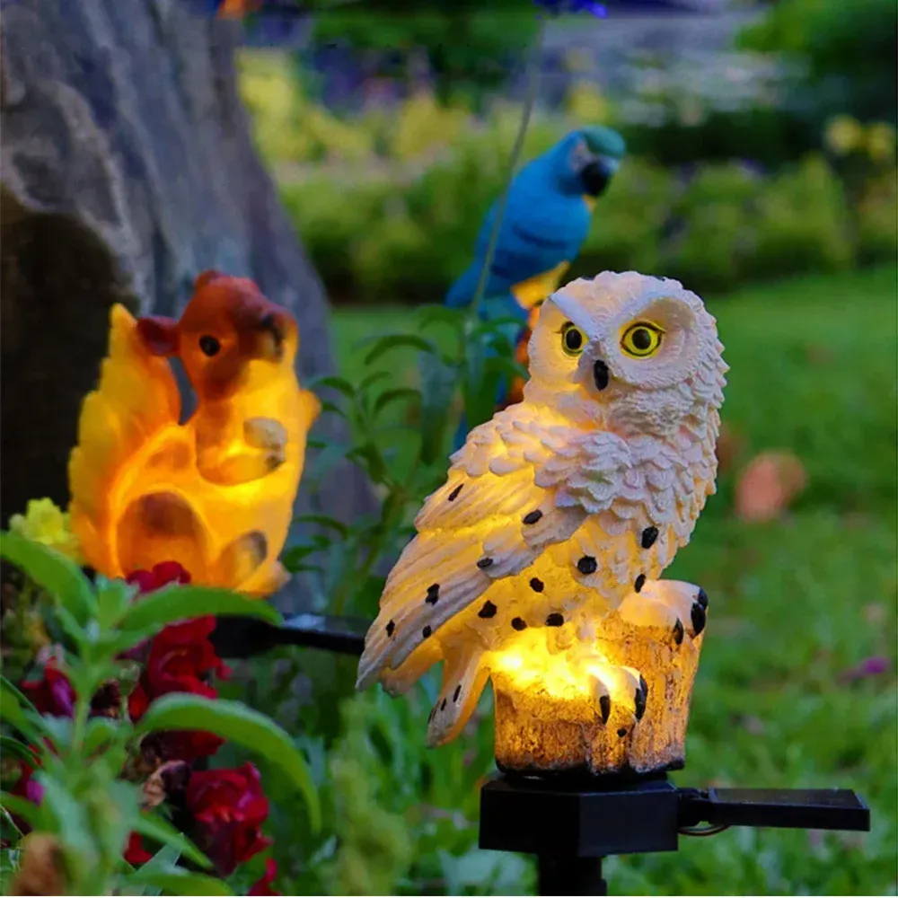 🔥Hot Sale🔥Waterproof Solar Owl Light – LED Pathway Light for Lawn, Garden & Outdoor Decor