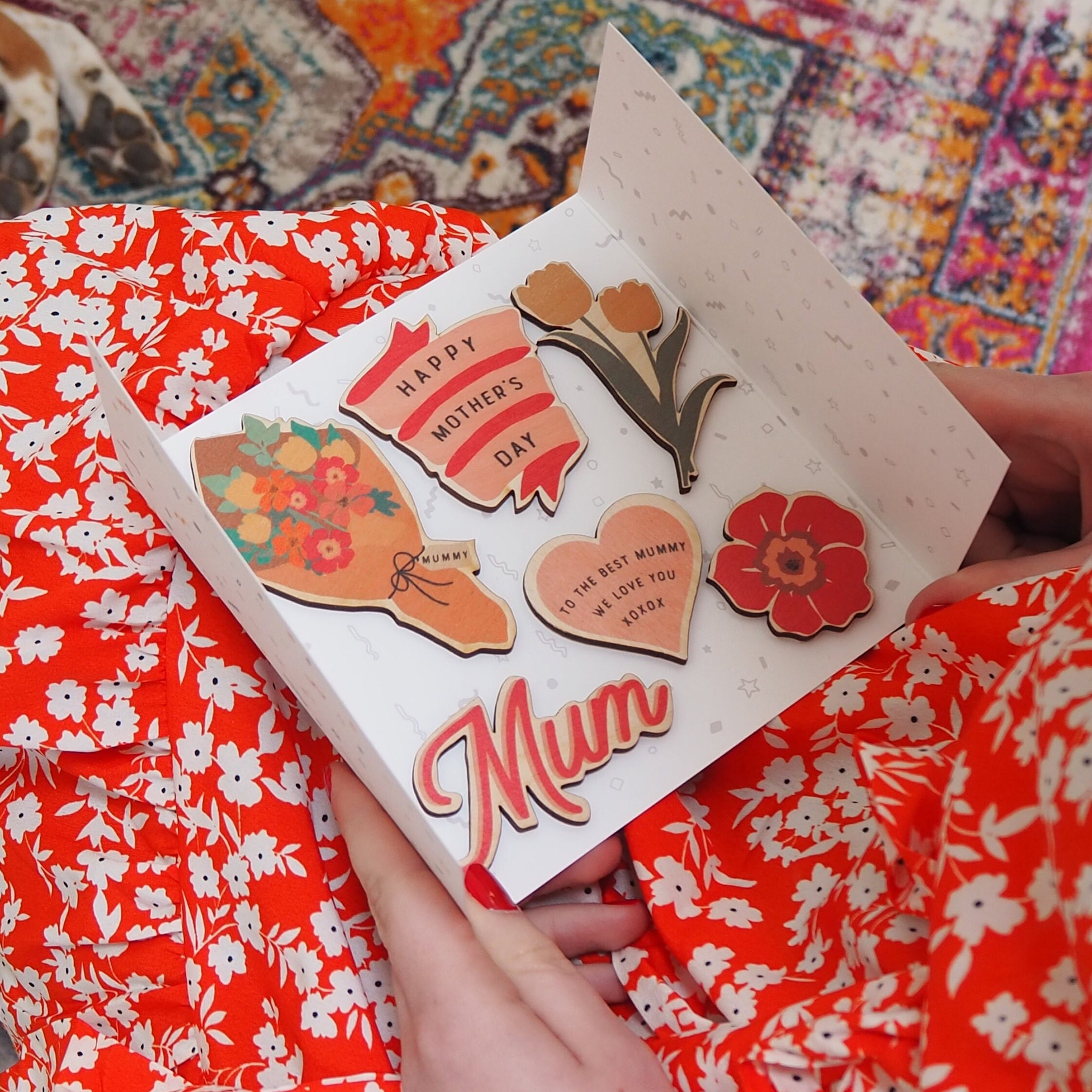 Funny Mothers Day Card - Fridge Magnets Set