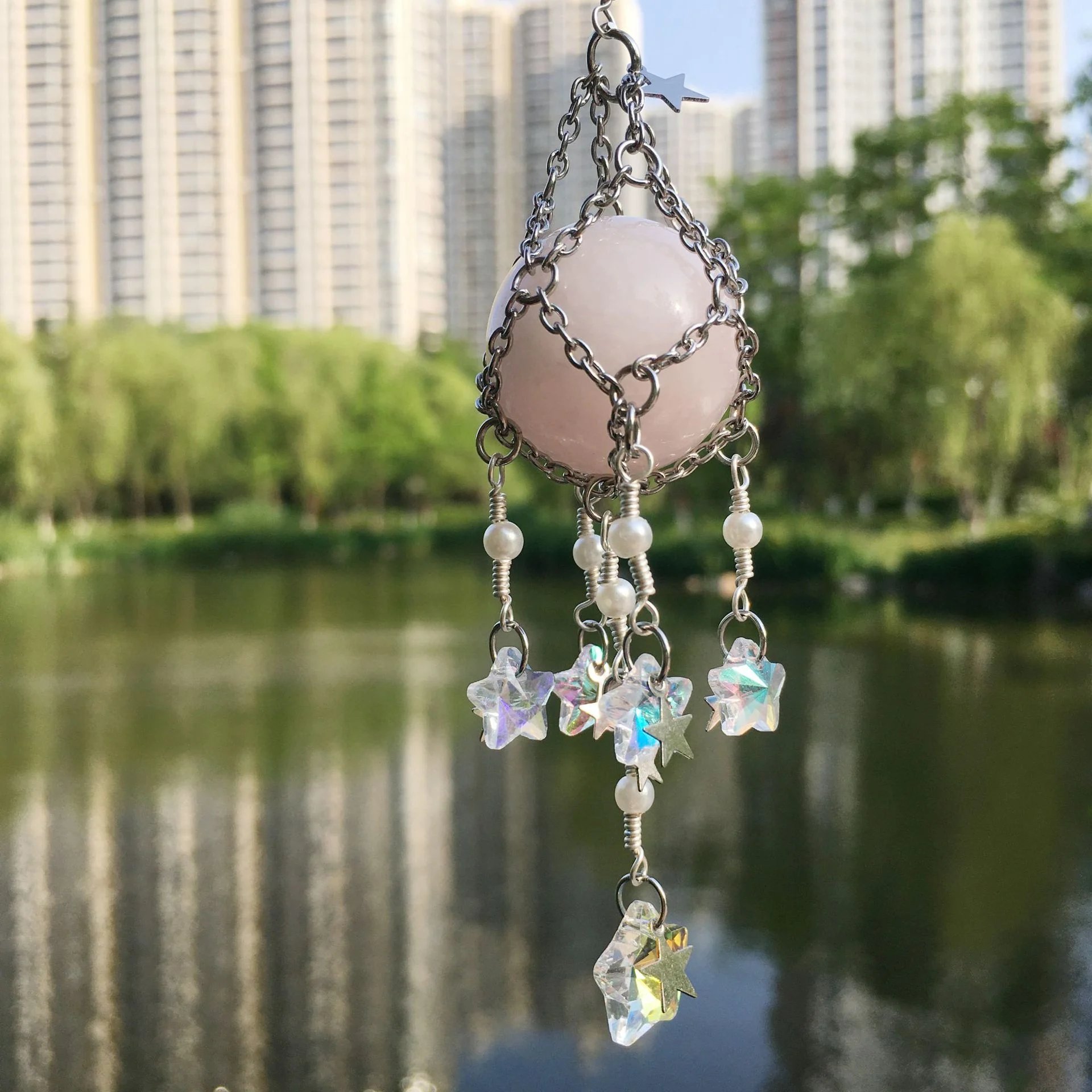🔮Hand-Woven Natural Crystal Original Stone Hanging Pendant🔮