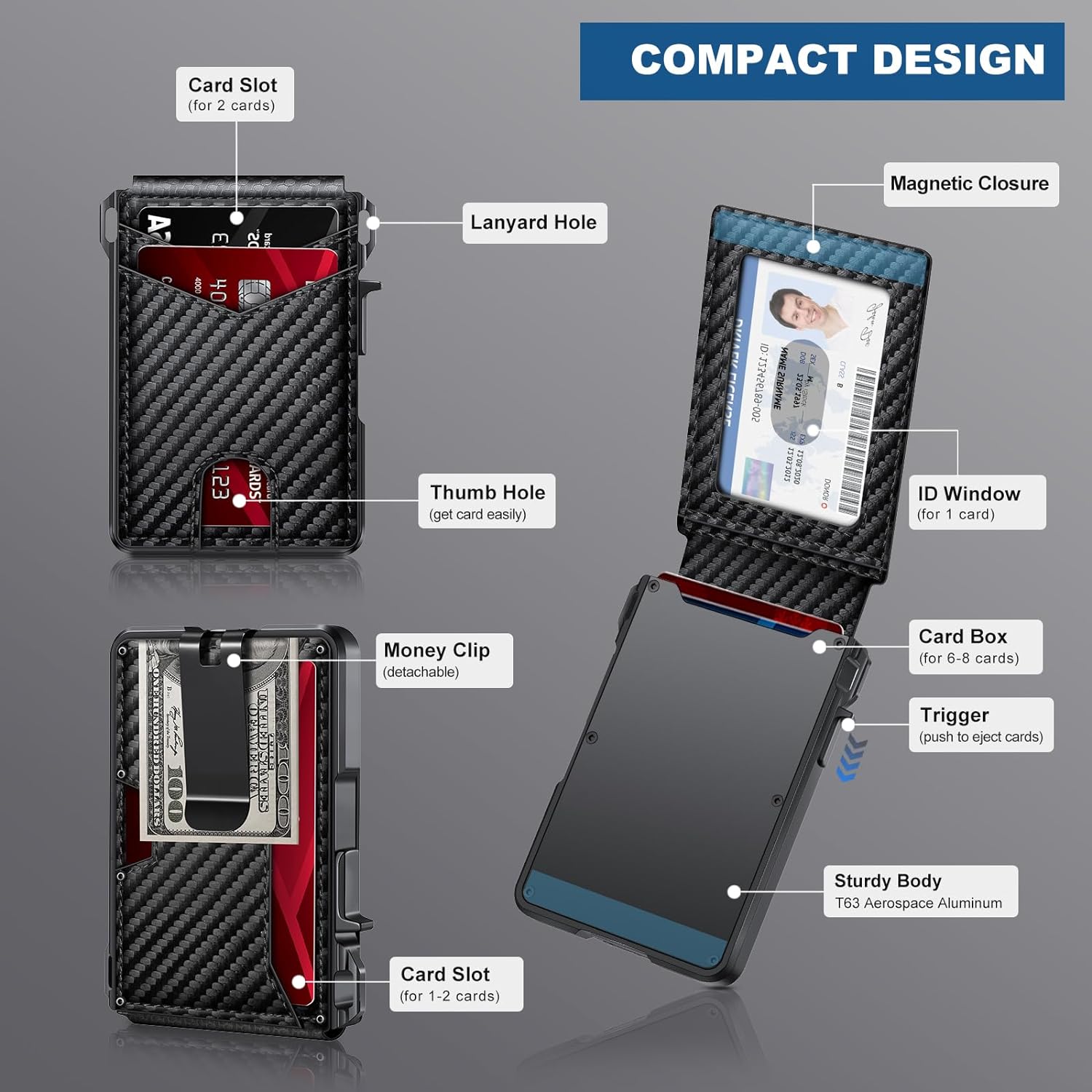 🔥Hot Sale 49% OFF🔥Men's Light Luxury Leather Pop-up Bifold Wallet