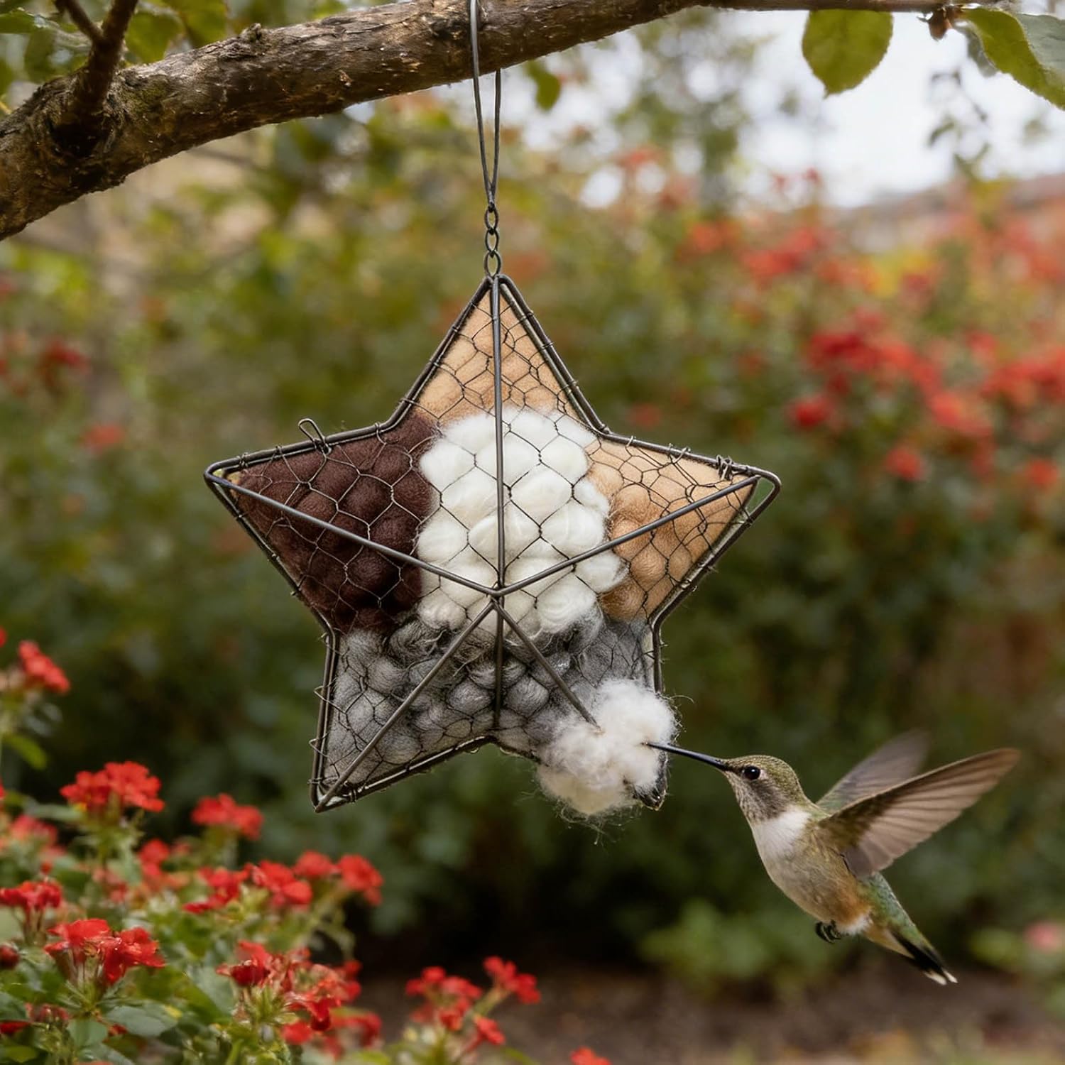 🔥LAST DAY 50% OFF - 🕊️🏡Handmade Natural Alpaca Fiber Bird Nesting Heart❤Bird lovers gift