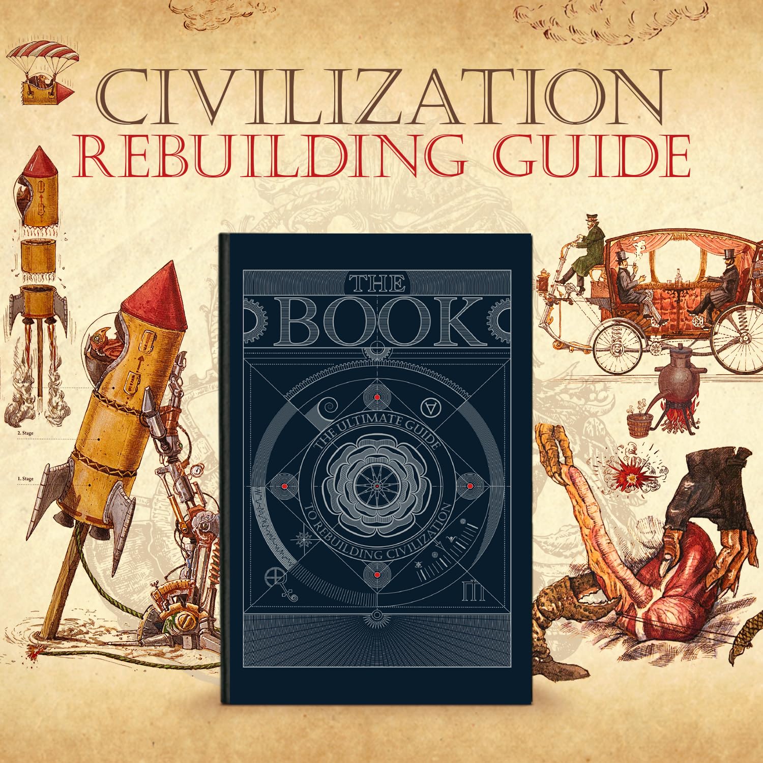 The Book. The Ultimate Guide to Rebuilding a Civilization Hard Cover history books