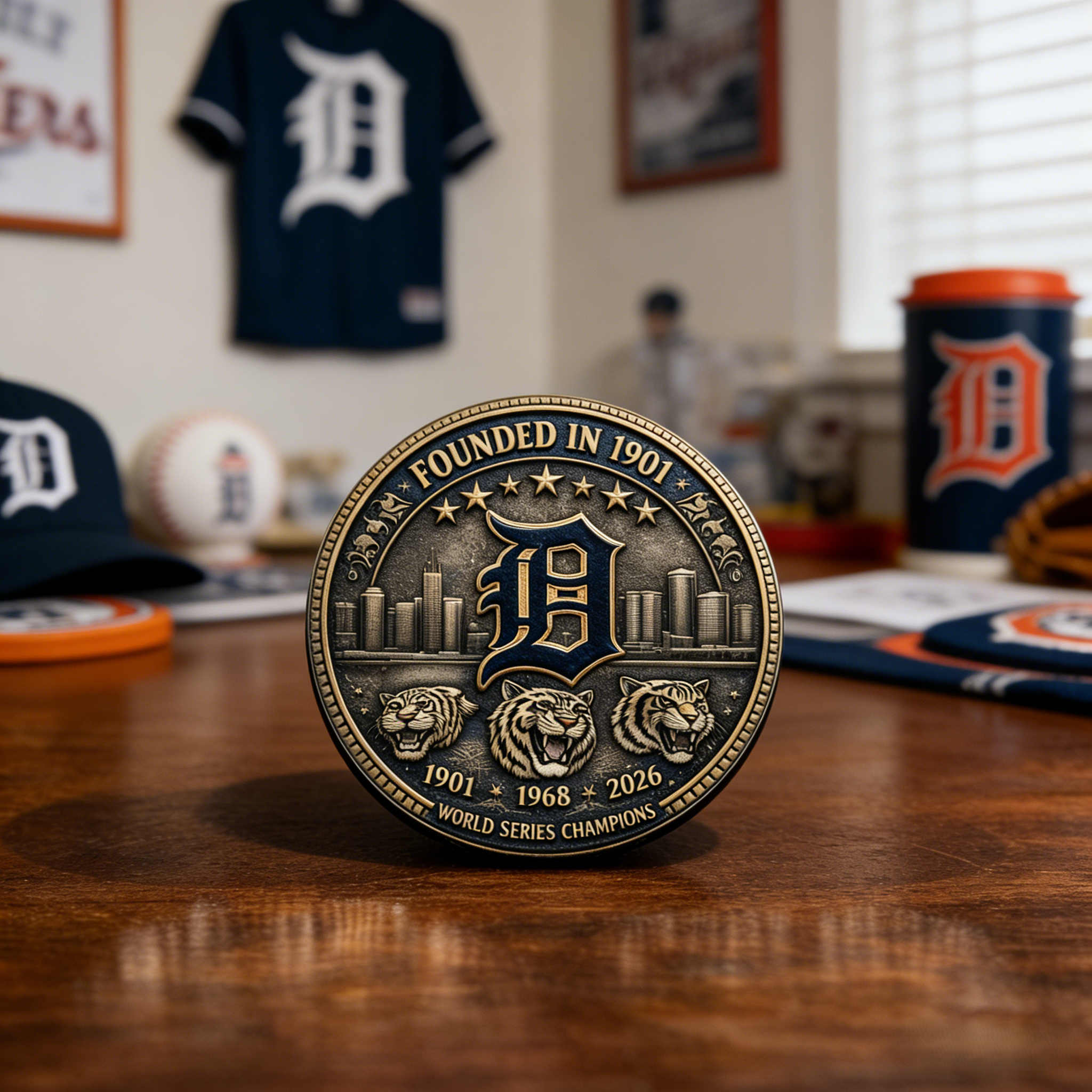 Detroit Tigers 125th Anniversary Commemorative Coin