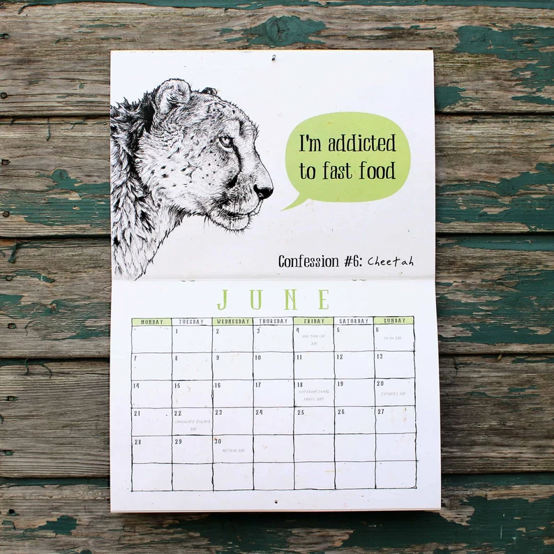 2024 Creature Confessions Calendar