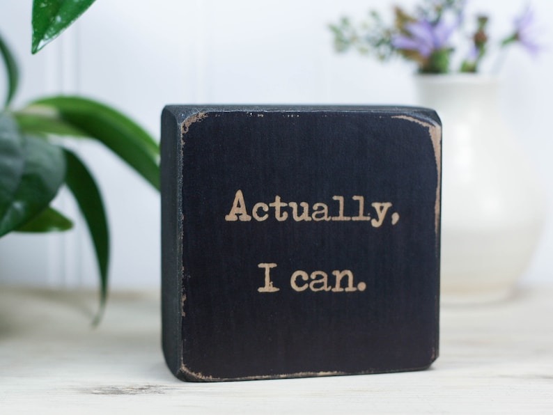 ✨Small desk sign with funny saying