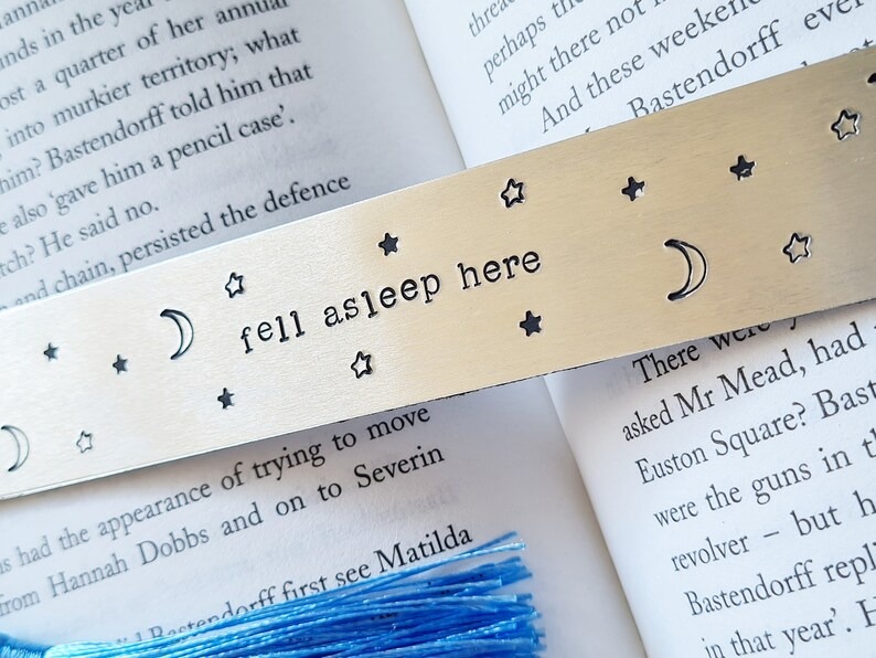 🔖 Hand Stamped Metal Bookmark