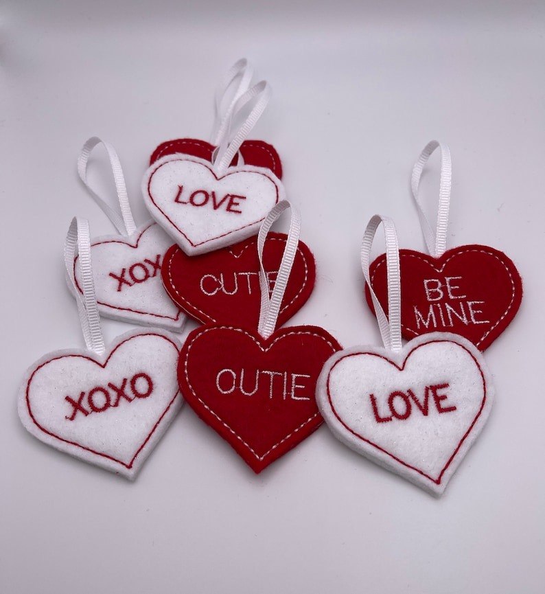 💖💖Handmade Heart ornaments