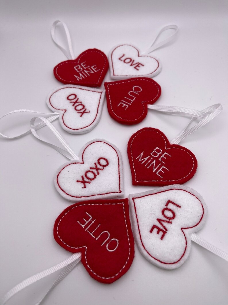 💖💖Handmade Heart ornaments