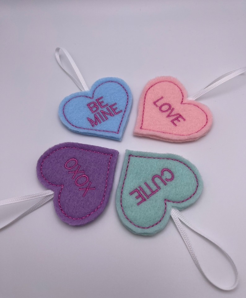 💖💖Handmade Heart ornaments