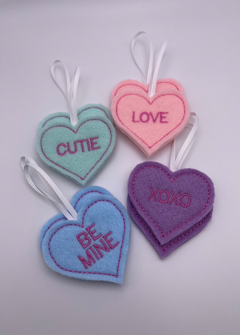 💖💖Handmade Heart ornaments