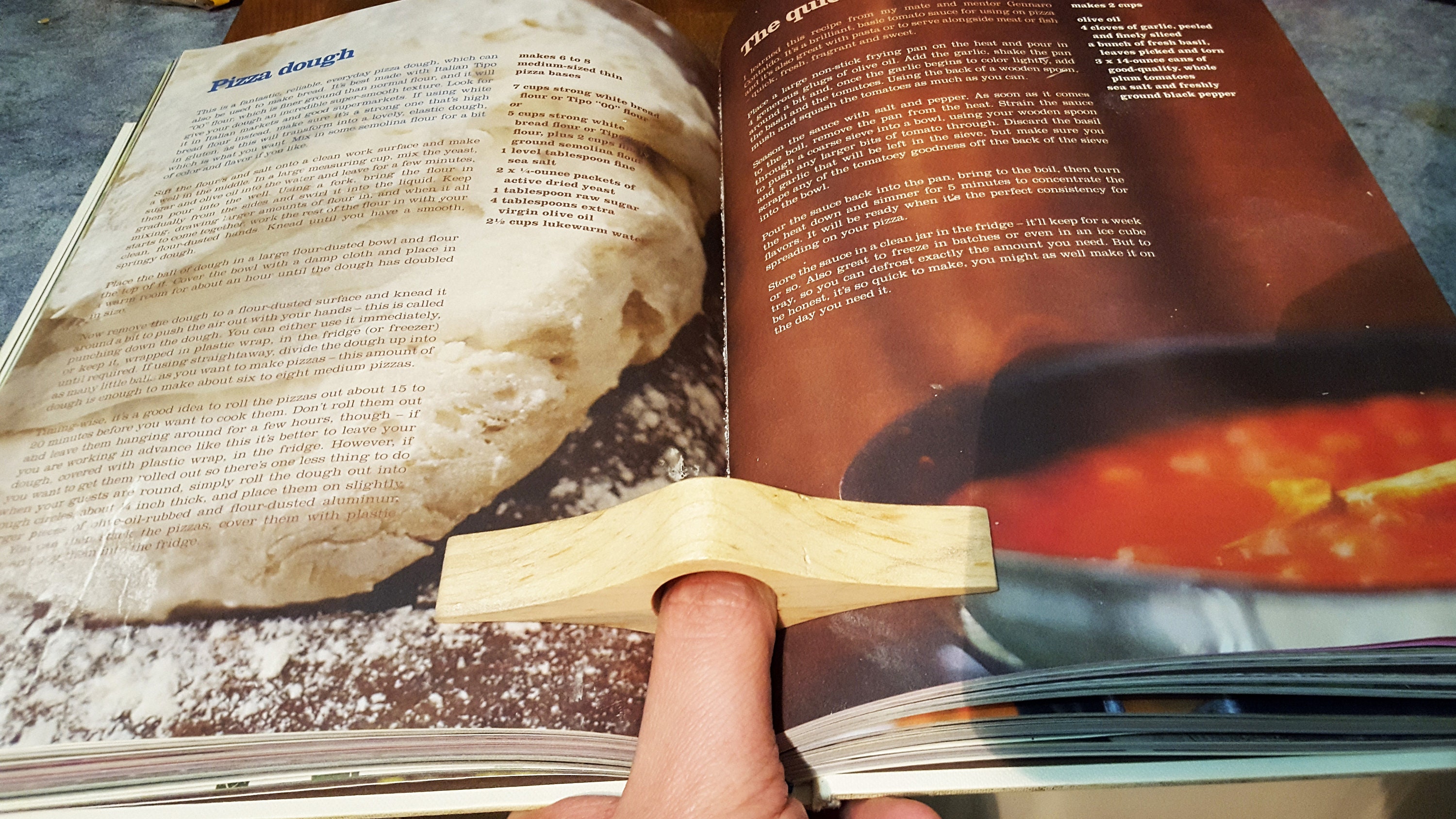 Wood Reading Assistant - Thumb Page Holder
