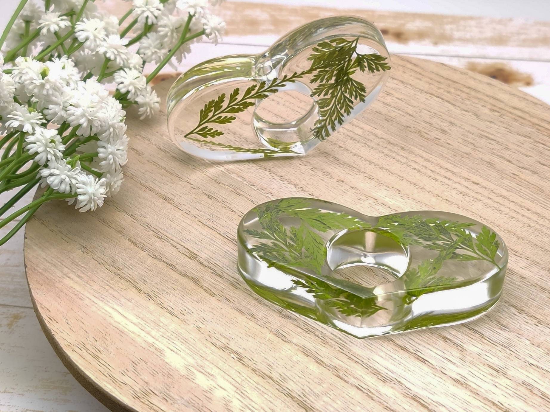 Pressed Plant Botanical Resin Book Page Holder