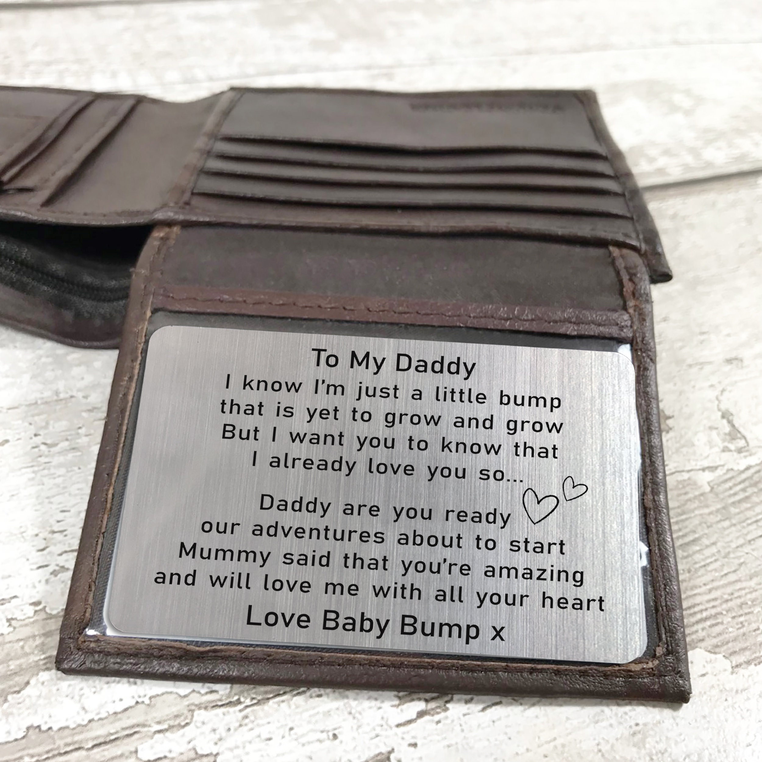 Gift for Dad to be-To My Daddy Love Bump