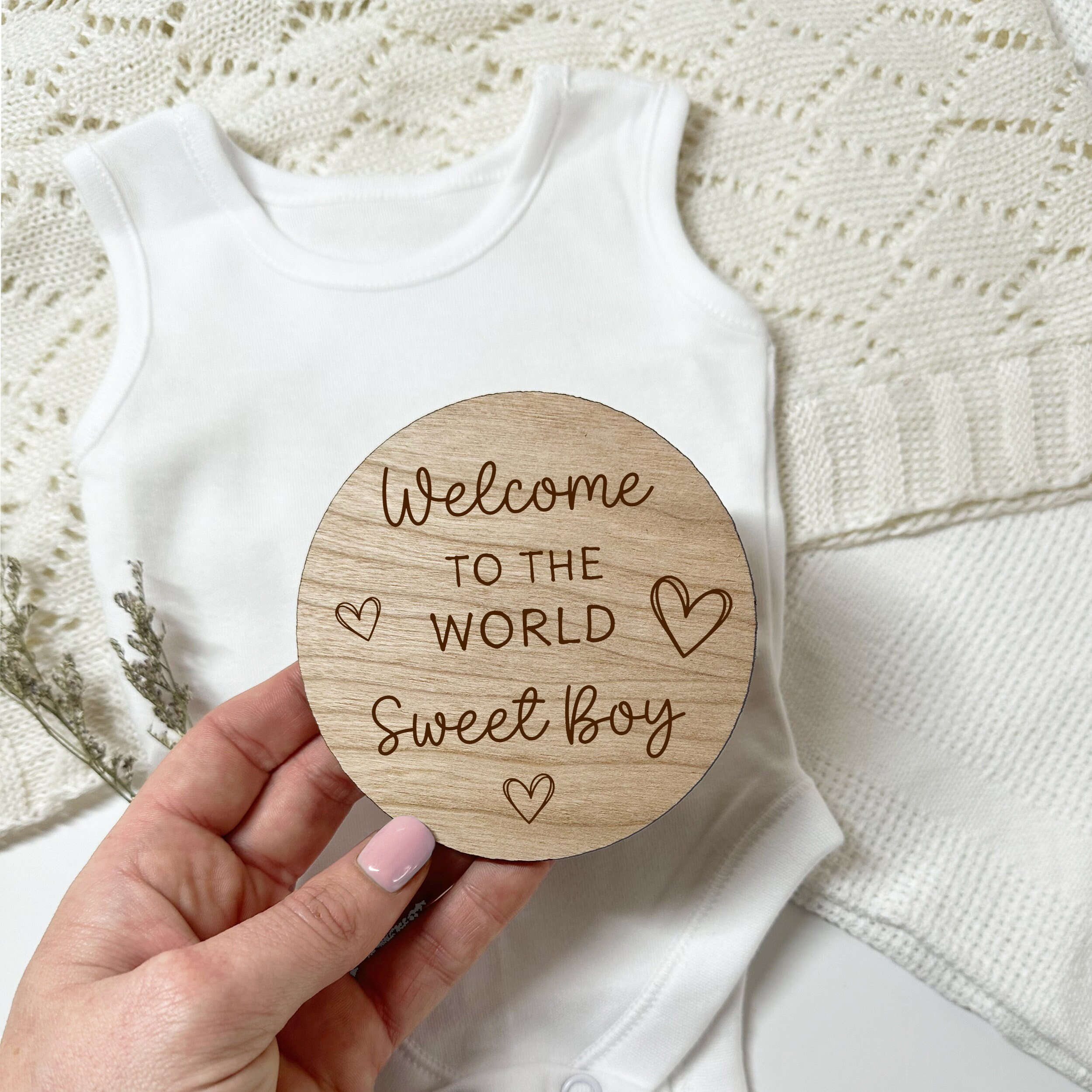 Baby Arrival Sign-Welcome To The World