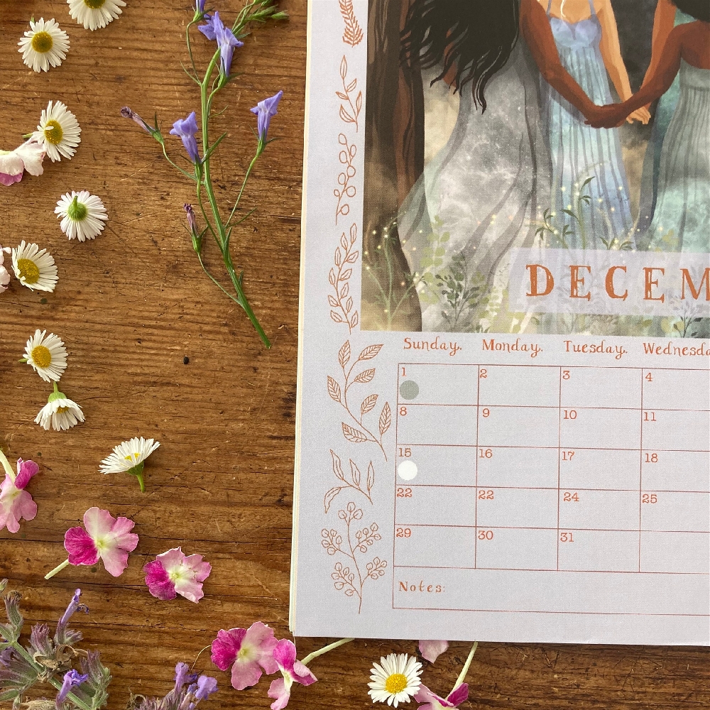 2024 Womens Circles Hanging Wall Calendar