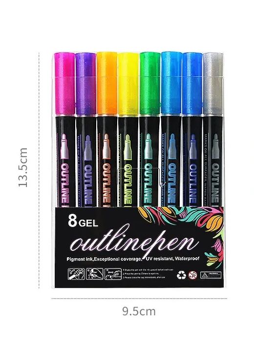Double Line Outline Pen