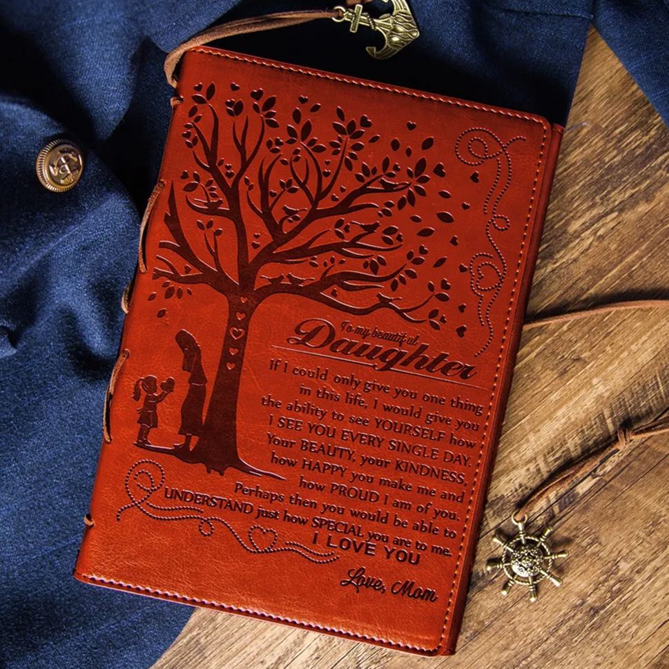 To Daughter Gifts - Leather Writing Journal Notebook
