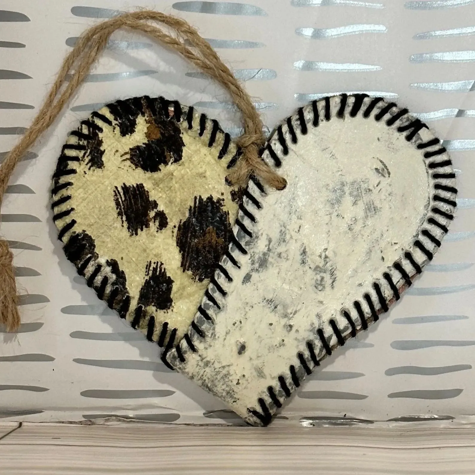 ❤️⚾Handmade Vintage Baseball Heart