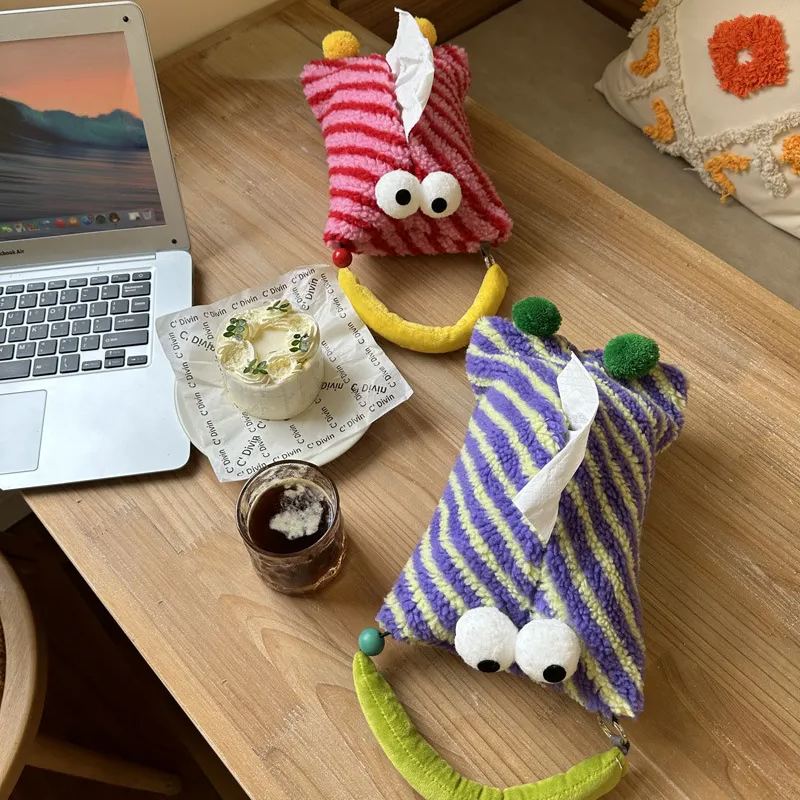 🎀Creative Gift🎁 - 💜Cute Paper Drawout Box Hanging Bag🎗