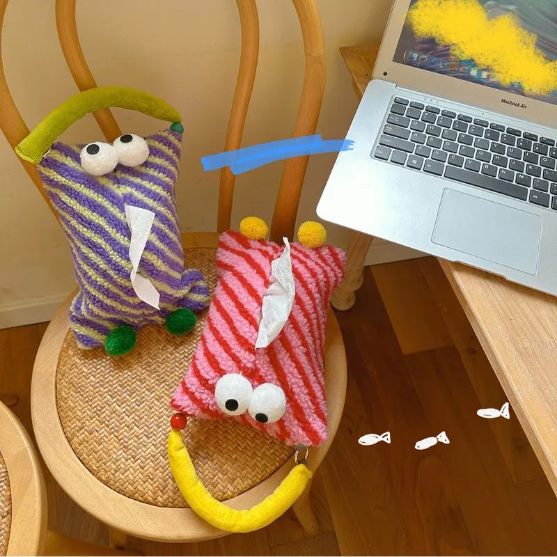 🎀Creative Gift🎁 - 💜Cute Paper Drawout Box Hanging Bag🎗