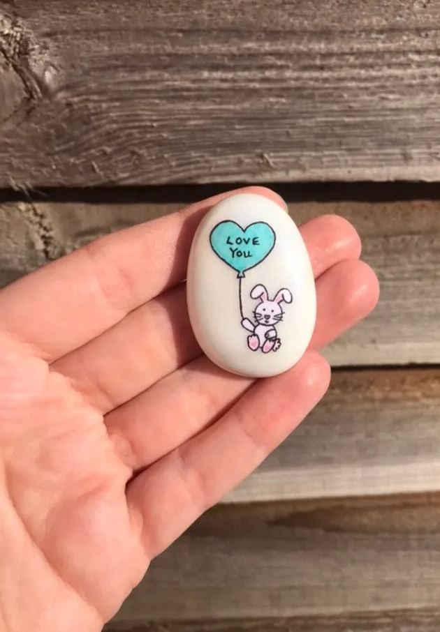 🐰Easter Bunny Pocket Stone Gift✨