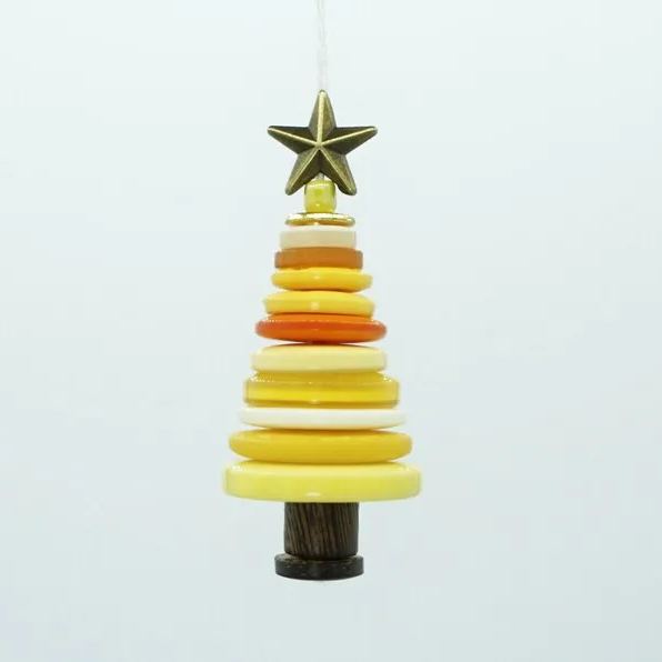 Button Christmas Tree Decoration