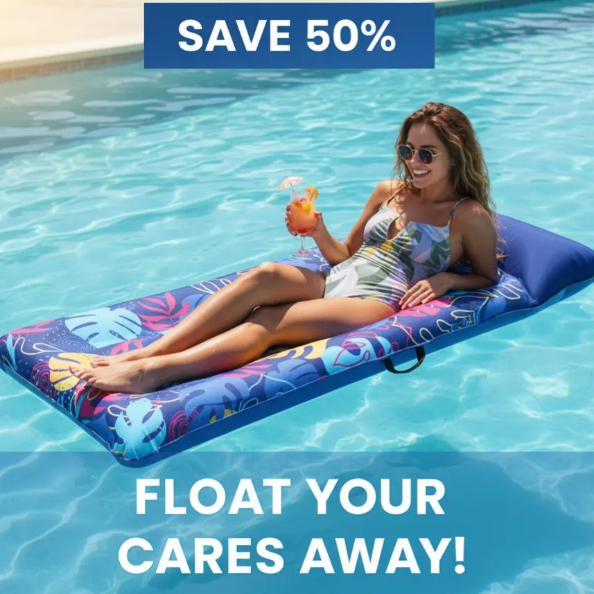 Tropical Leaf Pool Float Mattress – Your Ultimate Summer Relaxation Companion
