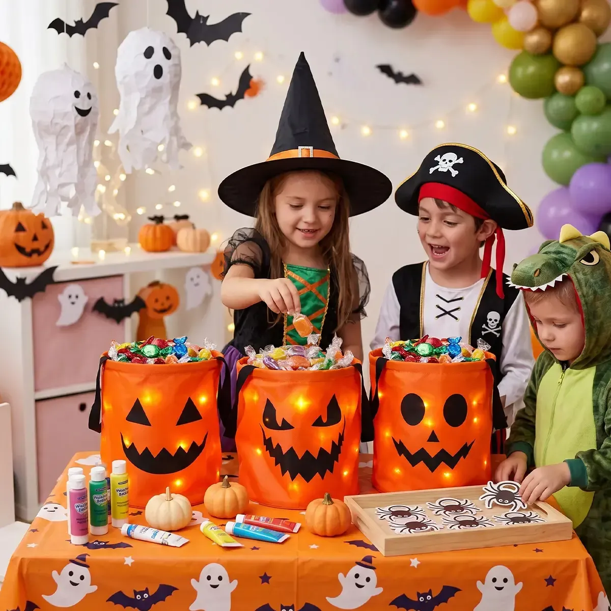 Halloween Early Sale🎃 Halloween LED Candy Bucket Bags