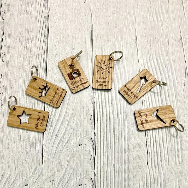 🎉Team Cheers Gifts: Funny Wooden Keychain🔑