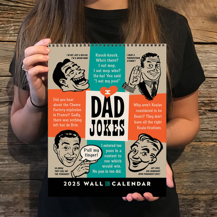 📅2025 Wall Calendar: Dad Jokes