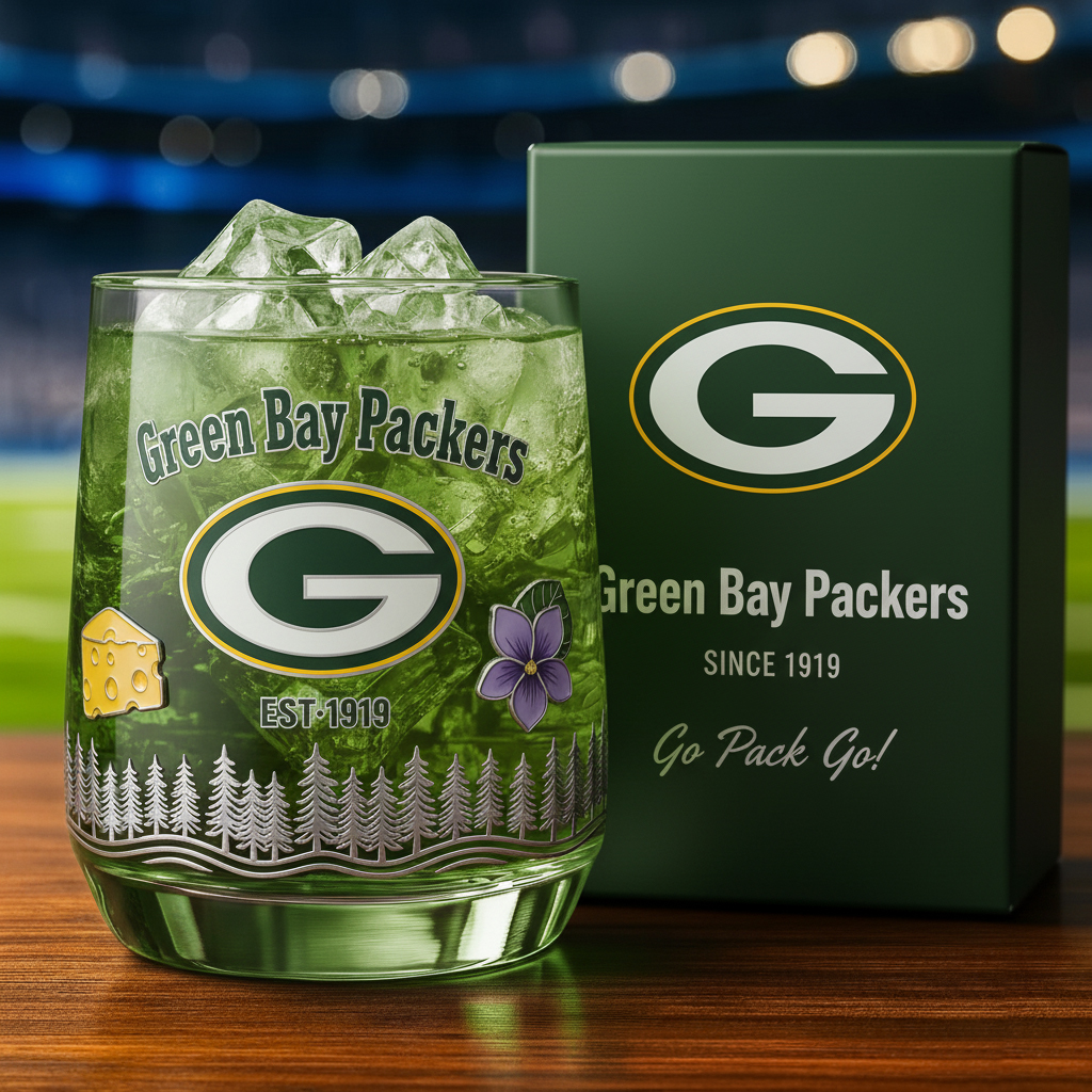 Green Bay Packers Whiskey Glass