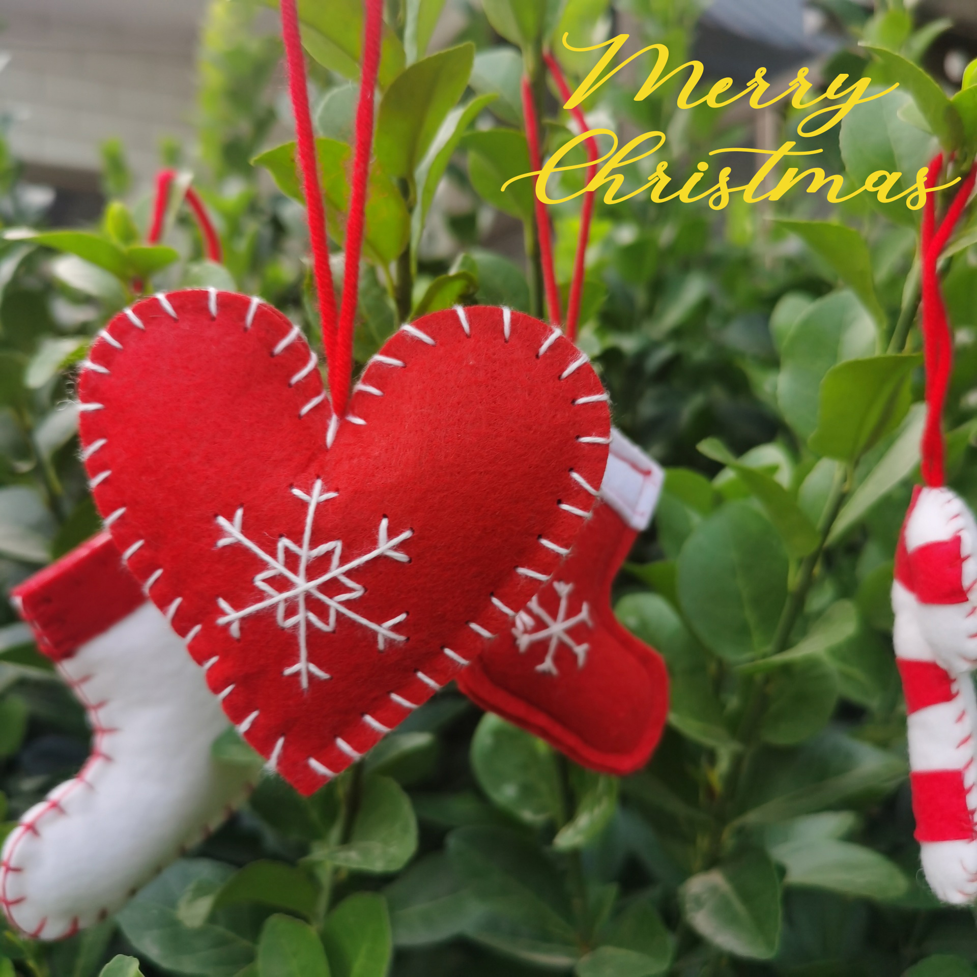 💖Handmade Stuffed Felt Christmas Decorations🎄
