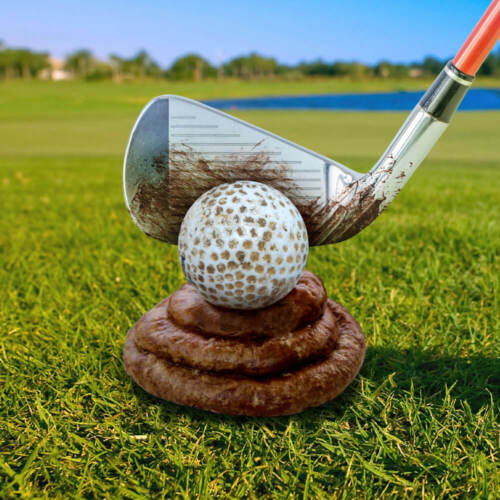 😂Sh*tty Golf Balls for a Sh*tty Golfer Novelty Present  - 🎁Secret Santa Golf Gift